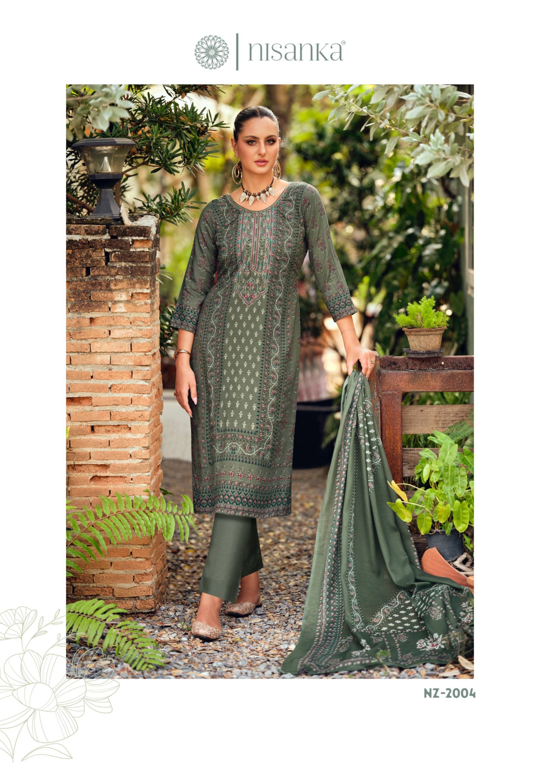 NIZAAM VOL 2 By NISANKA 2001 To 2004 Series Stylish Beautiful Colourful VISCOSE Dresses At Wholesale Price